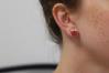 10mm Red Opal Stud Earrings | Image 3