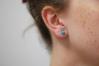 5mm Aqua Opal Bead Stud Earrings (9 Colours Available) | Image 3