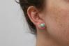 Green Opal Bead 8mm Stud Earrings (9 Colours Available) | Image 4