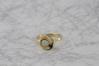 Gold hammered small oyster with white opal ring | Image 3