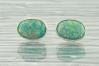 Sterling Silver Green Opal Stud Earrings (Other Colours Available) | Image 2