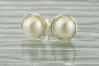 Silver and White Pearl Stud Earrings | Image 3