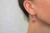 10mm Red Opal Drop Earrings (9 Colours Available) | Image 2