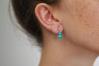 Aqua Opal Drop Earrings (Other Colours Available) | Image 2