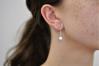 Silver Chain Opal Drop Earrings | Image 2