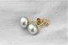 Handmade Gold and Pearl Earrings | Image 2