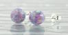 Purple Opal Bead 8mm Stud Earrings (9 Colours Available) | Image 3