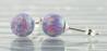 Purple Opal Bead 8mm Stud Earrings (9 Colours Available) | Image 2