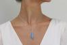 Silver Blue Opal Teardrop Pendant | Image 3