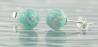 Green Opal Bead 8mm Stud Earrings (9 Colours Available) | Image 3