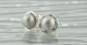 Silver Grey Pearl Stud Earrings | Image 2
