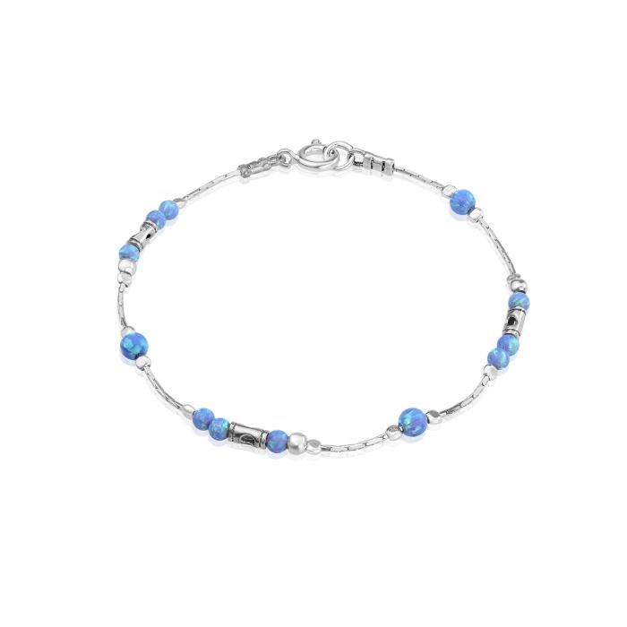 Silver and Blue Opal Bracelet | Image 1