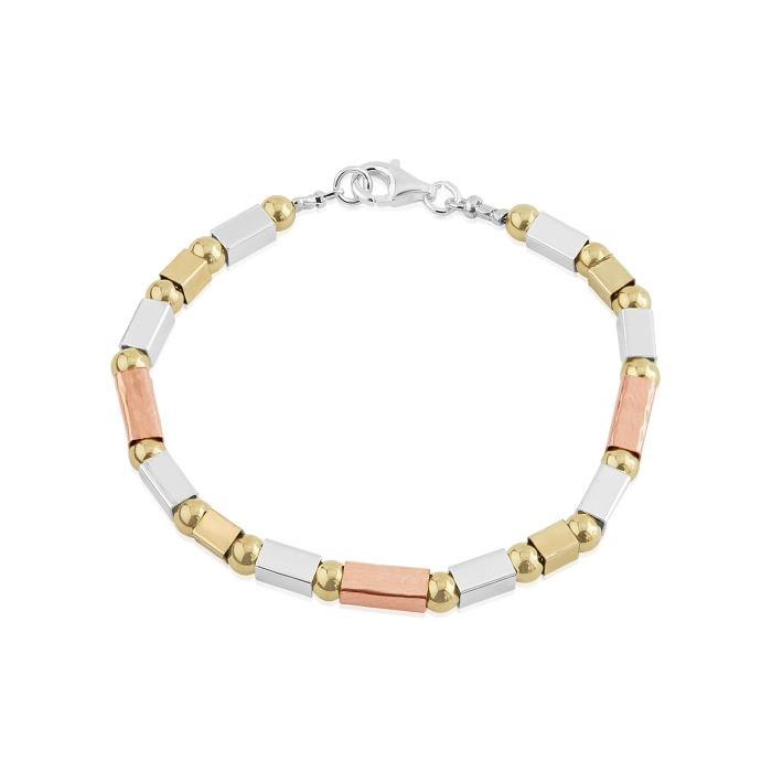 Square Gold and Silver Bracelet | Image 1