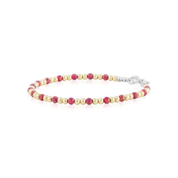 Red opal and gold bracelet | Image 1