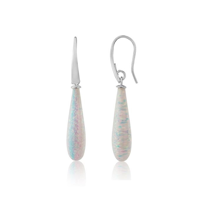 8/30mm Teardrop Opal Earrings | Image 1