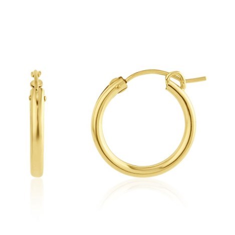 Large Gold Filled Hoop Earrings | Image 1
