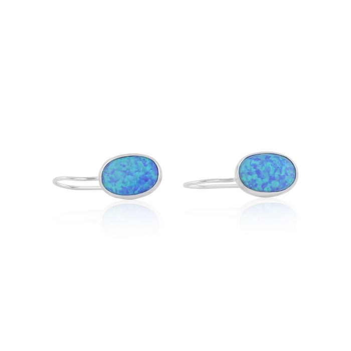Blue opal drop earrings | Image 1