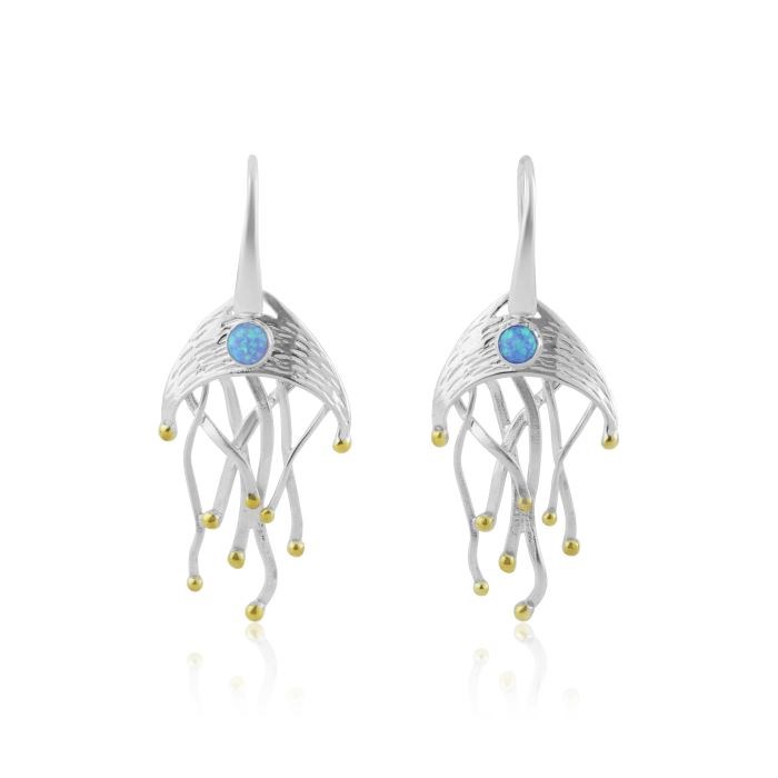 Opal Jellyfish Drop Earrings | Image 1