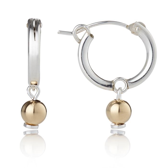 Small Gold and Silver Hoops | Image 1