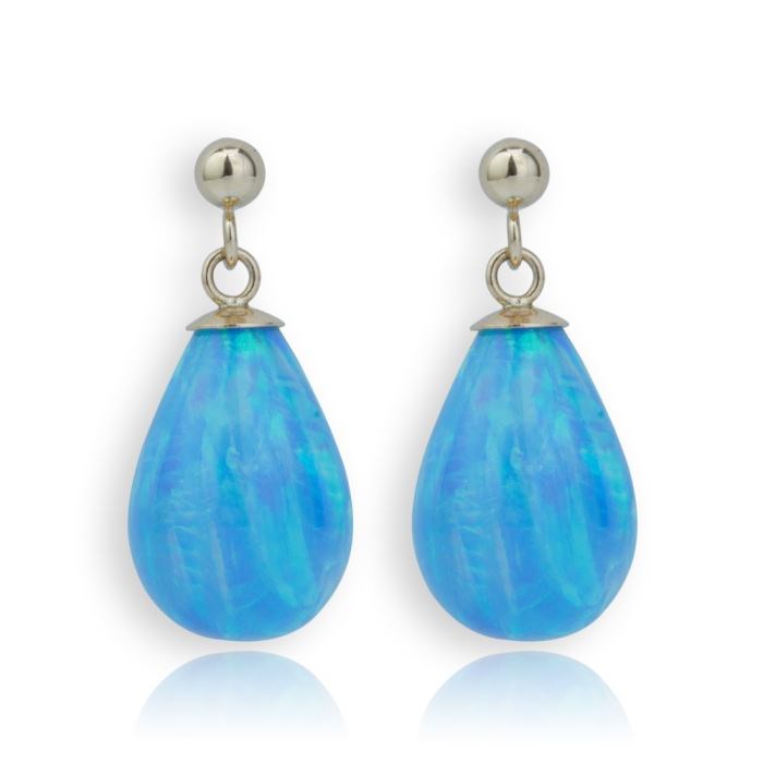Opal and Gold Drop Earrings | Image 1
