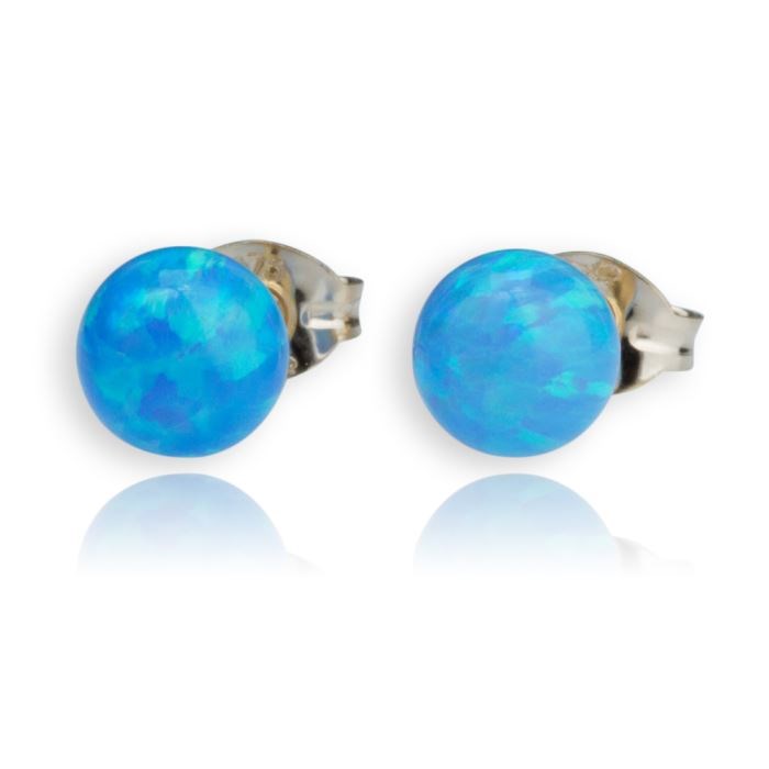 Gold Opal Stud Earrings | Image 1