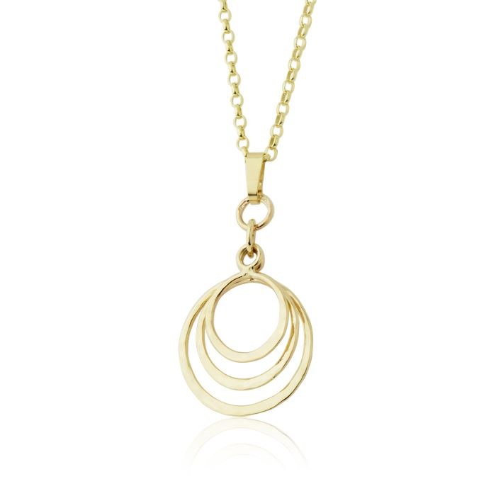 Handmade 9ct Gold Circle Pendant | Image 1