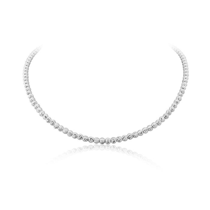 Silver Facet Necklace | Image 1