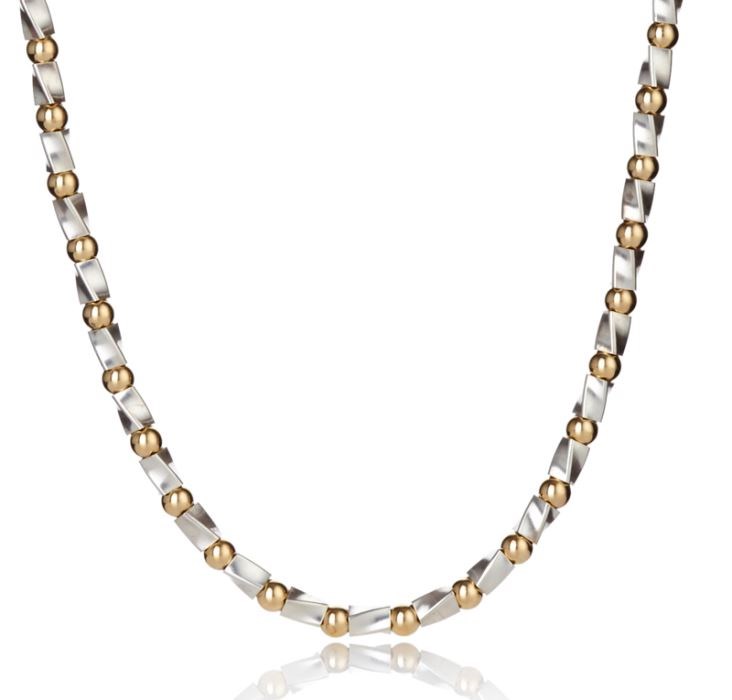 Gold and silver twist necklace | Image 1