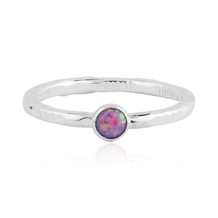 Purple opal silver ring (Other Colours Available) | Image 1