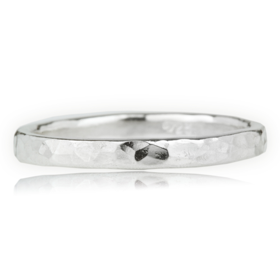 Sterling Silver Hammered Ring | Image 1