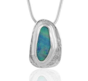 Silver Australian Handmade Opal Pendant | Image 1