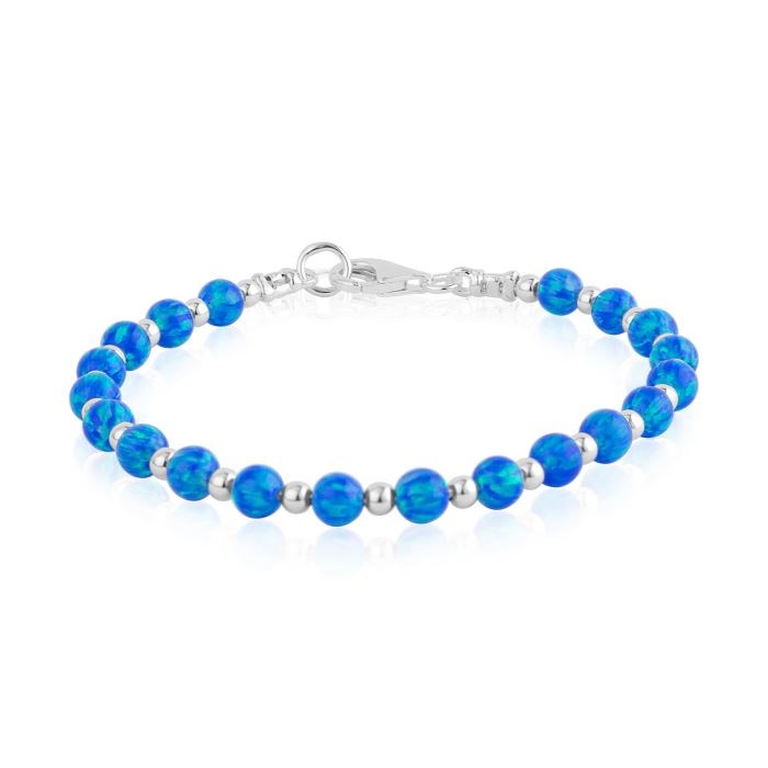 Dark Blue Opal Beaded Bracelet | Image 1