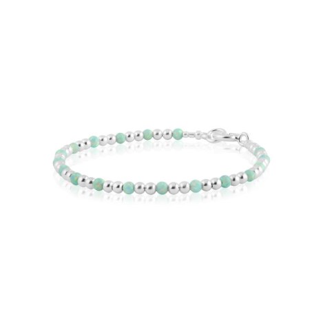 Silver and opal beaded bracelet | Image 1