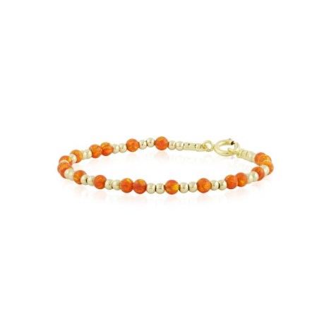 Orange opal and gold bracelet | Image 1