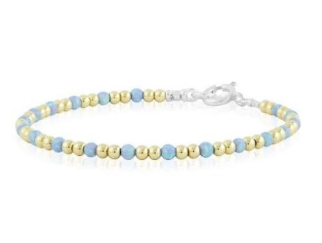 Blue opal and gold bracelet | Image 1