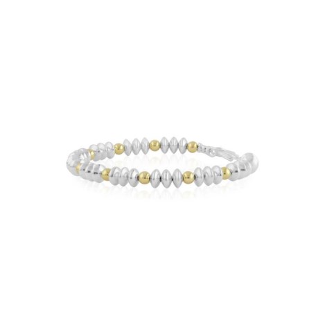 Gold and silver beaded bracelet | Image 1