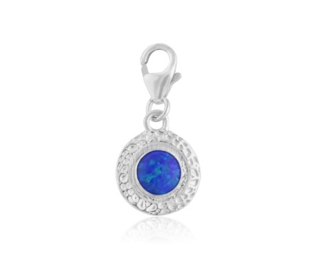Dark Blue Opal Charm | Image 1