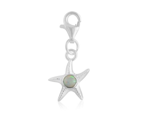 White opal starfish charm | Image 1