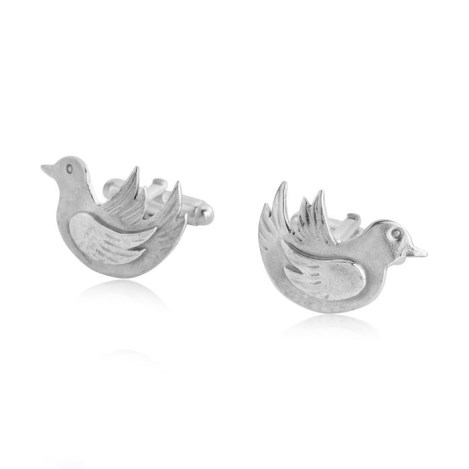 Sterling Silver Dove Cufflinks | Image 1