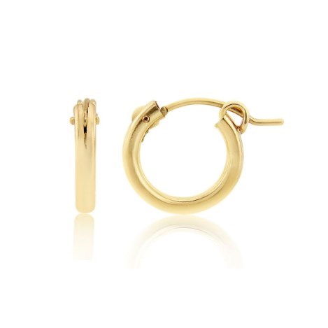 14ct Gold Filled 13mm Small Hoop Earrings | Image 1