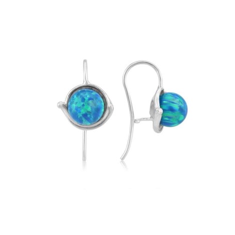 Aqua Opal Large Cup Drop Earring | Image 1
