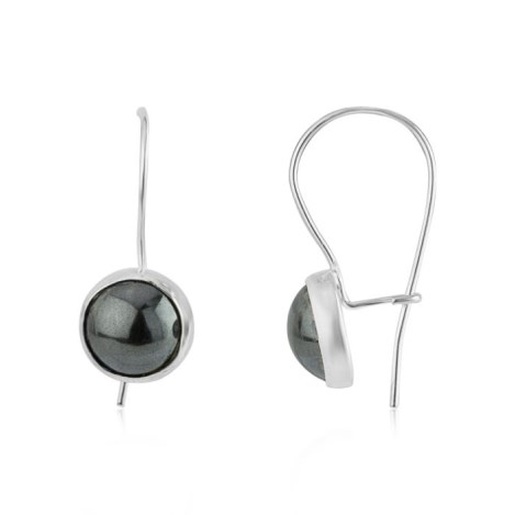 Hematite Silver Drop Earrings | Image 1