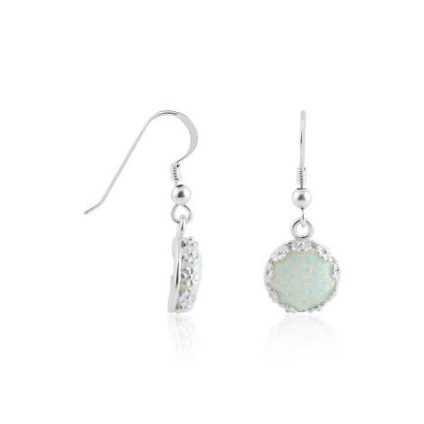 White opal drop earrings | Image 1
