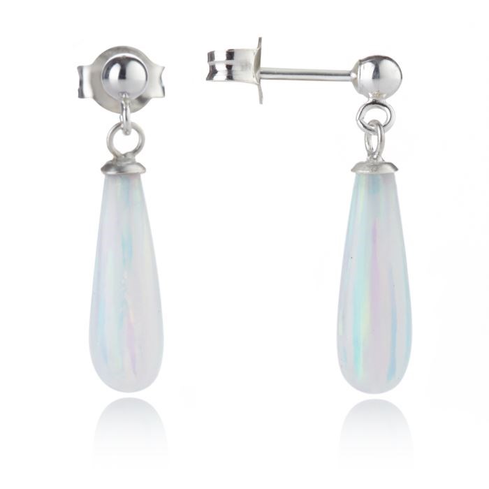 5/15mm Teardrop Opal Earrings | Image 1