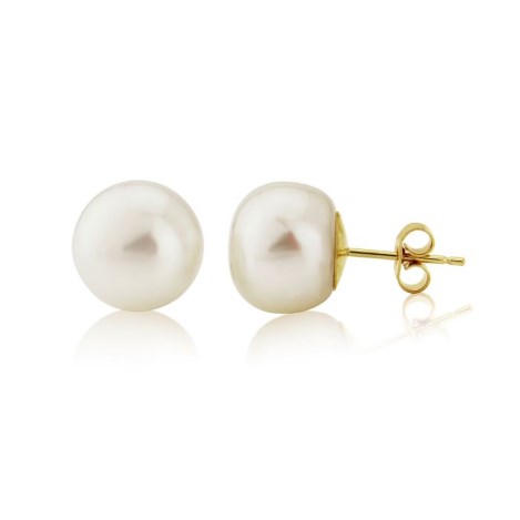 Handmade Gold and Pearl Earrings | Image 1