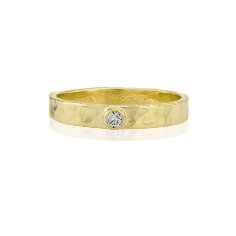 Handmade Diamond 9ct Gold Ring | Image 1