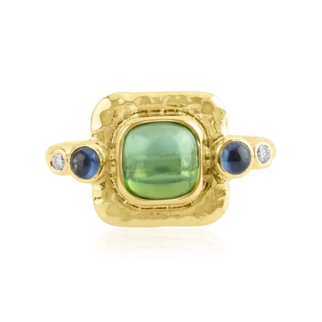 18ct Gold Tourmaline,Sapphire & Diamond Ring | Image 1