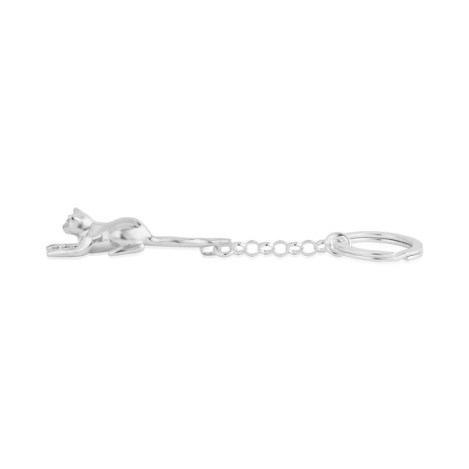 Cat Silver Keyring Was £185.00  Now £135.00 | Image 1