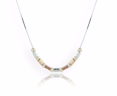 Handmade Gold and Silver Necklace | Image 1