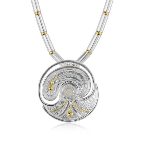 One of a Kind 18ct Gold and Silver Necklace | Image 1